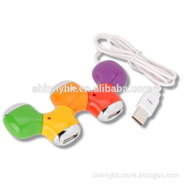 Colorful USB Hub 2.0 4 Port USB HUB Promotional Gifts